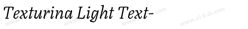 Texturina Light Text字体转换